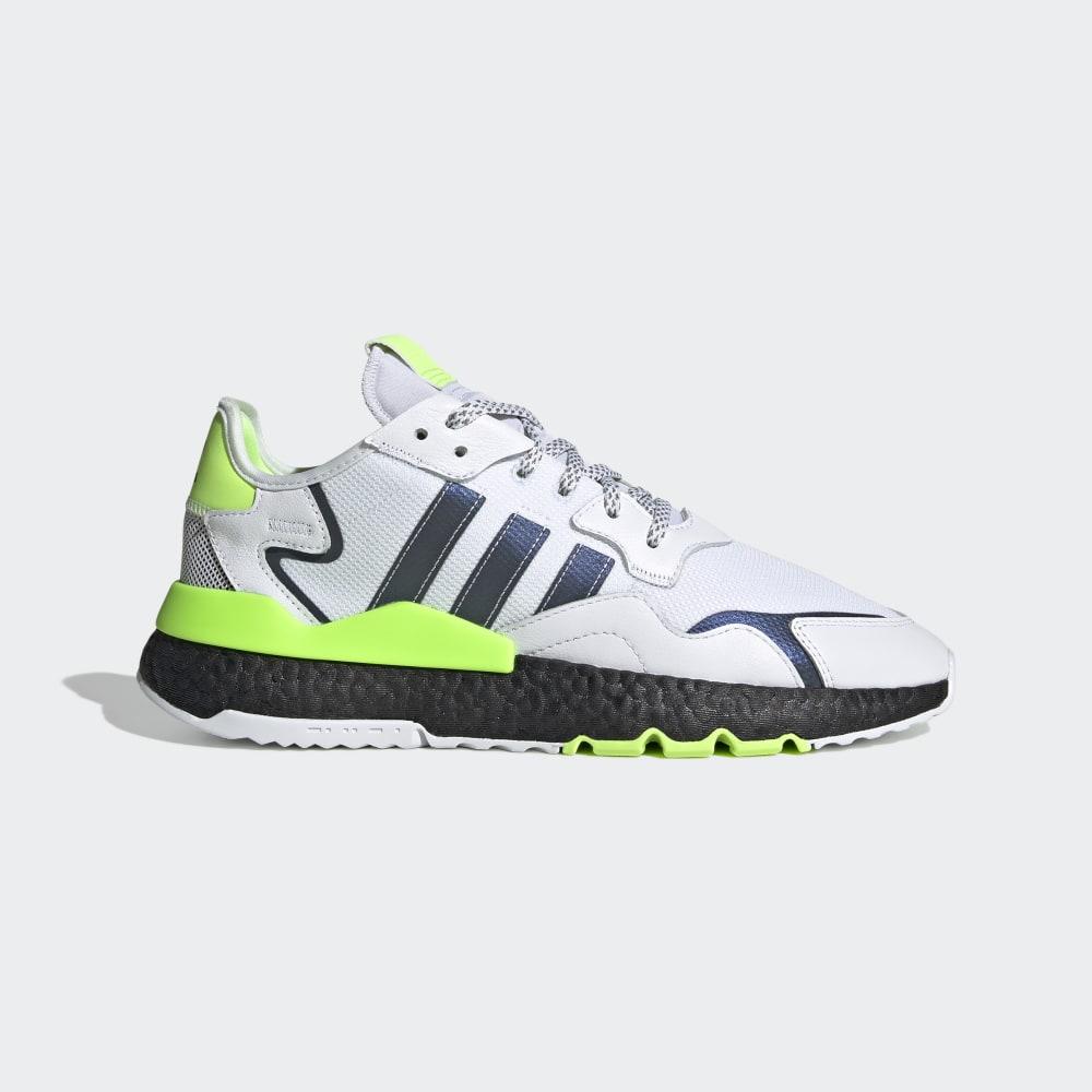 Adidas Men's Nite Jogger Originals Shoes White/Black/Green Ireland EG6749